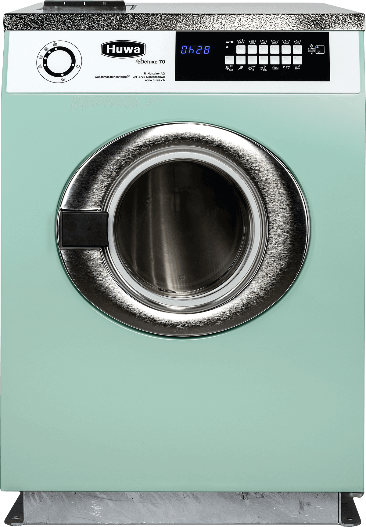 Waschmaschine eDeluxe 70 Professional: Kaufen Sie eine Weltneuheit! Die eDeluxe 70 ist die sparsamste bodenbefestigte Waschmaschine. Mit Energielabel A+++ sorgt sie für tiefe Betriebskosten.